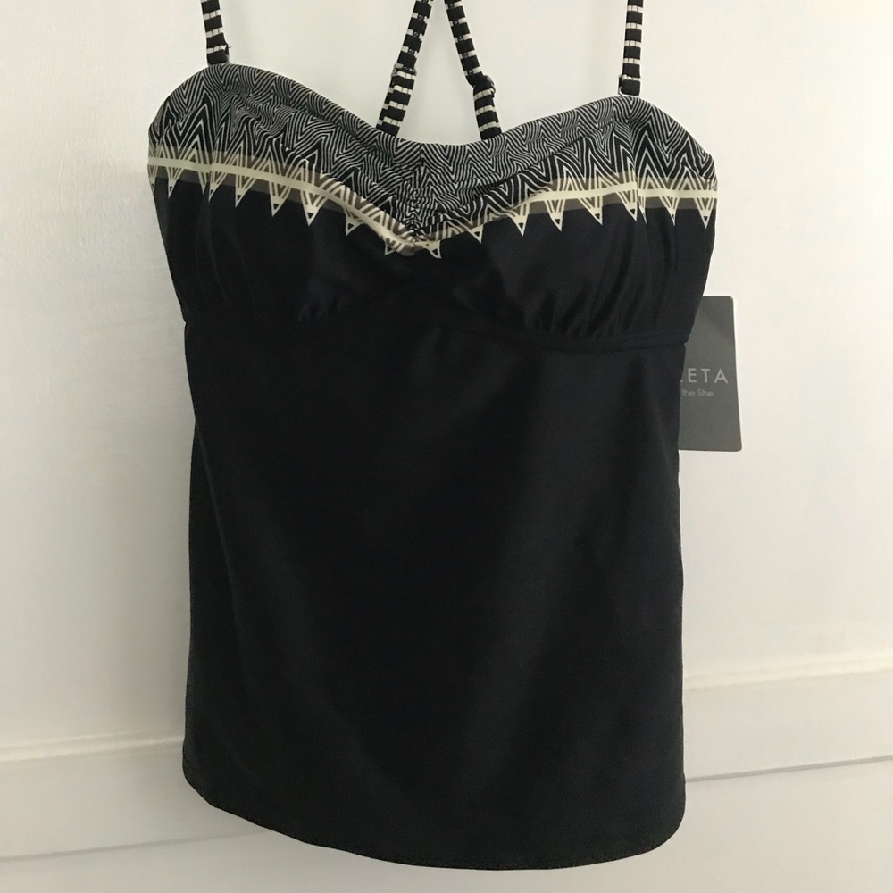 Athleta Tankini Gardenia Grvblk in size 34 B/C
